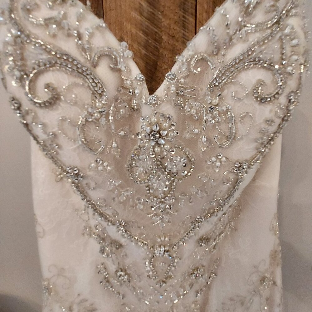 Casablanca carnation wedding dress